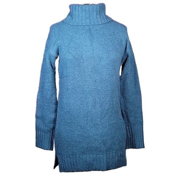 Eddie Bauer Teal Turtleneck Sweater Sz S - Picture 1 of 9